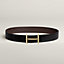 View: , H d'Ancre belt buckle & Reversible leather strap 38 mm