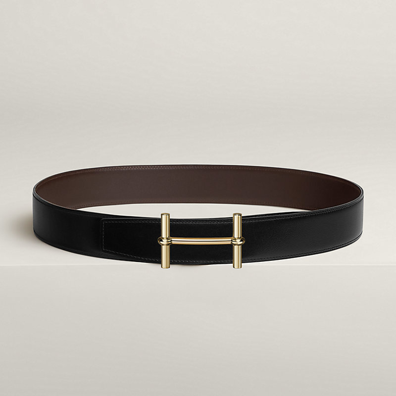 H d'Ancre belt buckle & Reversible leather strap 38 mm