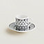 H Deco coffee cup and saucer, view 1 of 3
