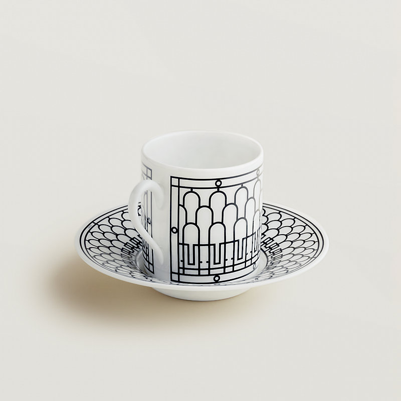 H Deco coffee cup and saucer