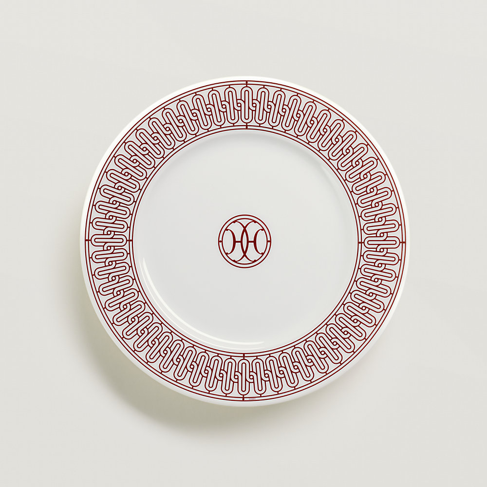H Deco rouge dessert plate n°1 | Hermès Mainland China