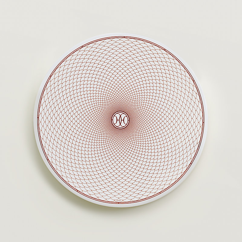 H Deco rouge dinner plate