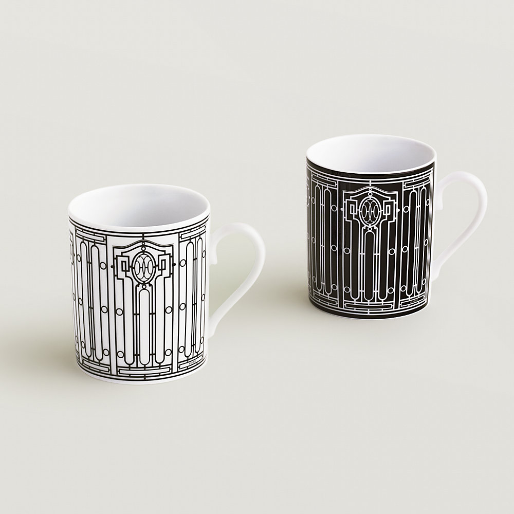 H Deco set of 2 mugs (n°1 and 2) | Hermès Mainland China