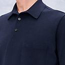 View: Worn, H embroidered buttoned polo shirt