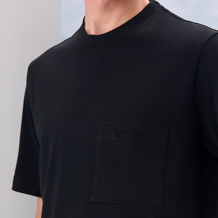 "H" embroidered T-shirt