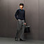 “H en Echelle”圆领山羊绒针织衫, 视图: 图片：产品佩戴, worn, 当前为第1张（共5张）