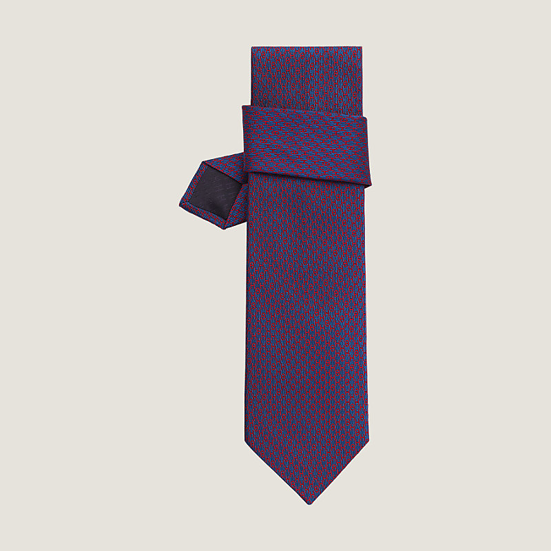 Louis Vuitton Black & Purple Print Tie