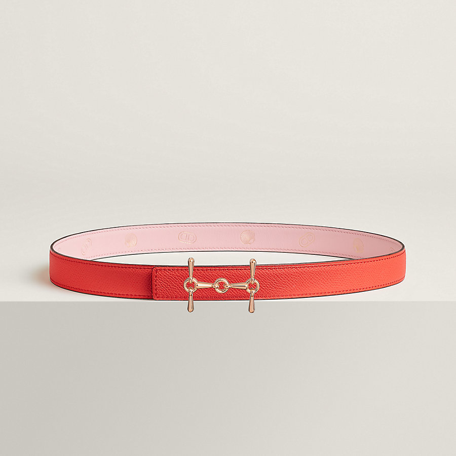 H Equestre belt buckle & Hermès sur Mer reversible leather strap 24 mm