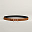 View: , H Equestre belt buckle & Reversible leather strap 24 mm