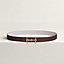 View: , H Equestre belt buckle & Reversible leather strap 24 mm