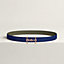 H Equestre belt buckle & Reversible leather strap 24 mm, view 2 of 3