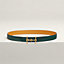View: , H Equestre belt buckle & Reversible leather strap 24 mm