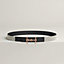H Equestre belt buckle & Toile H Plume leather strap 24&nbsp;mm, View: , view 1 of 3