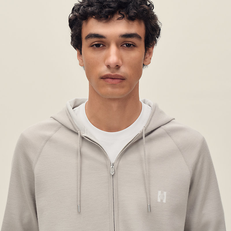 "H Golf" reversible hooded jacket