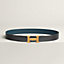 H Guillochee belt buckle & Reversible leather strap 32&nbsp;mm, View: , view 2 of 2