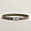 View: , H Guillochee belt buckle & Reversible leather strap 32 mm
