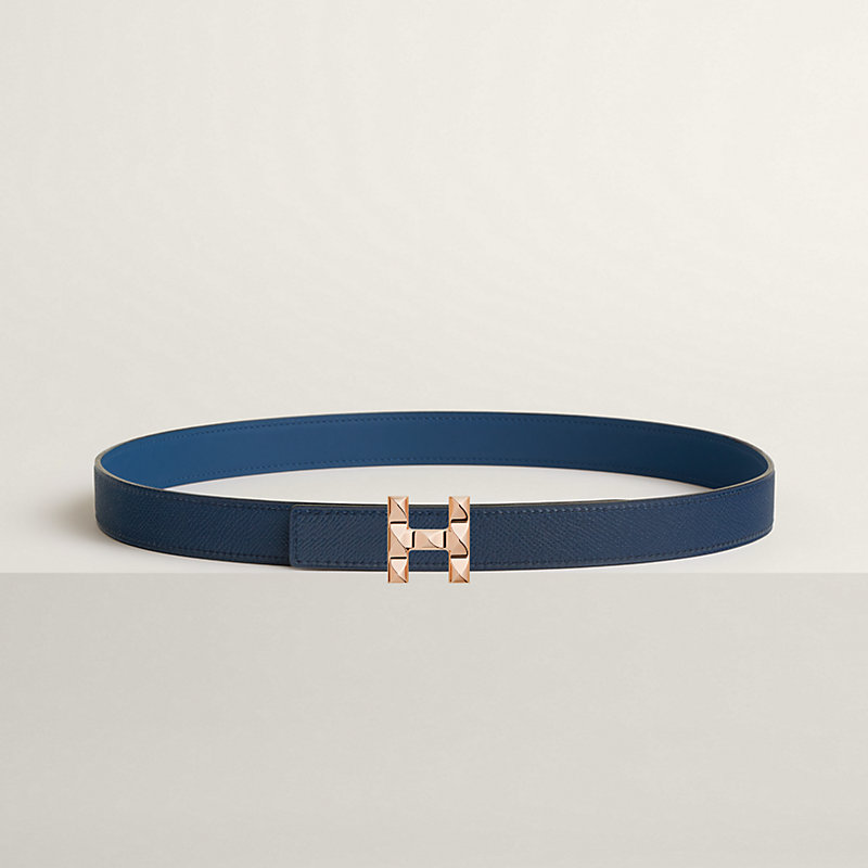 H Infini belt buckle & Reversible leather strap 24 mm