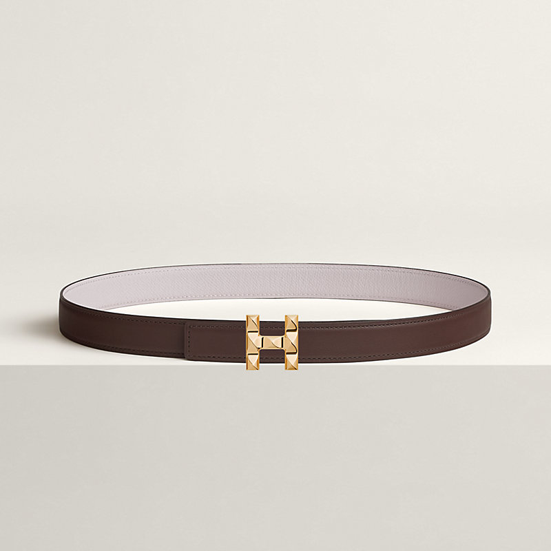 H Infini belt buckle & Reversible leather strap 24 mm