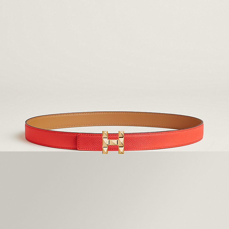 H Infini belt buckle & Reversible leather strap 24 mm