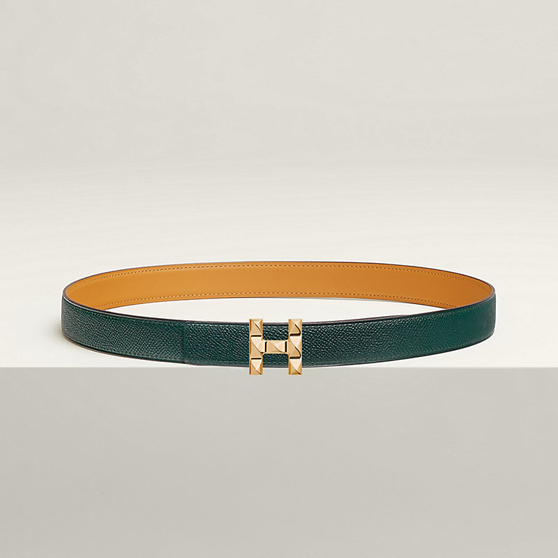 H Infini belt buckle & Reversible leather strap 24 mm