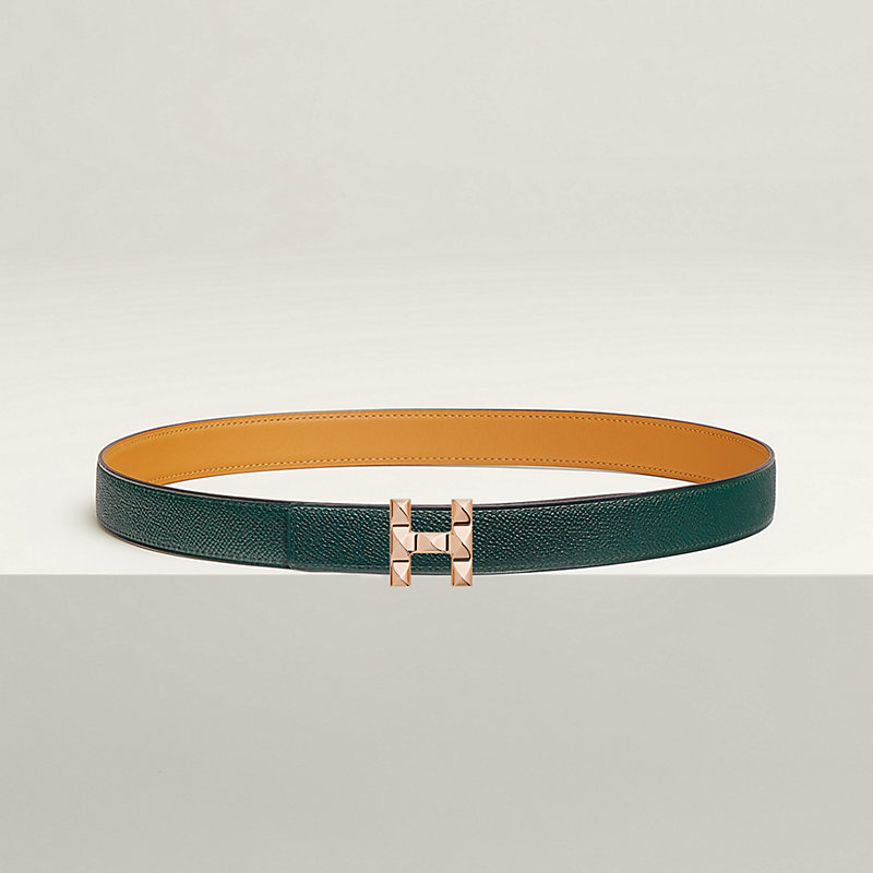 H Infini belt buckle & Reversible leather strap 24 mm