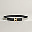 H Infini belt buckle & Toile H Plume leather strap 24&nbsp;mm, View: , view 1 of 3