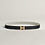 H Infini belt buckle & Toile H Plume leather strap 24&nbsp;mm, View: , view 2 of 3