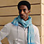View: Worn, H Jacquard scarf