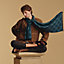 View: Worn, H Jacquard scarf