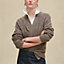 View: Worn, "H" long-sleeve cardigan