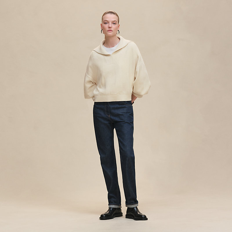 "H" long-sleeve sweater