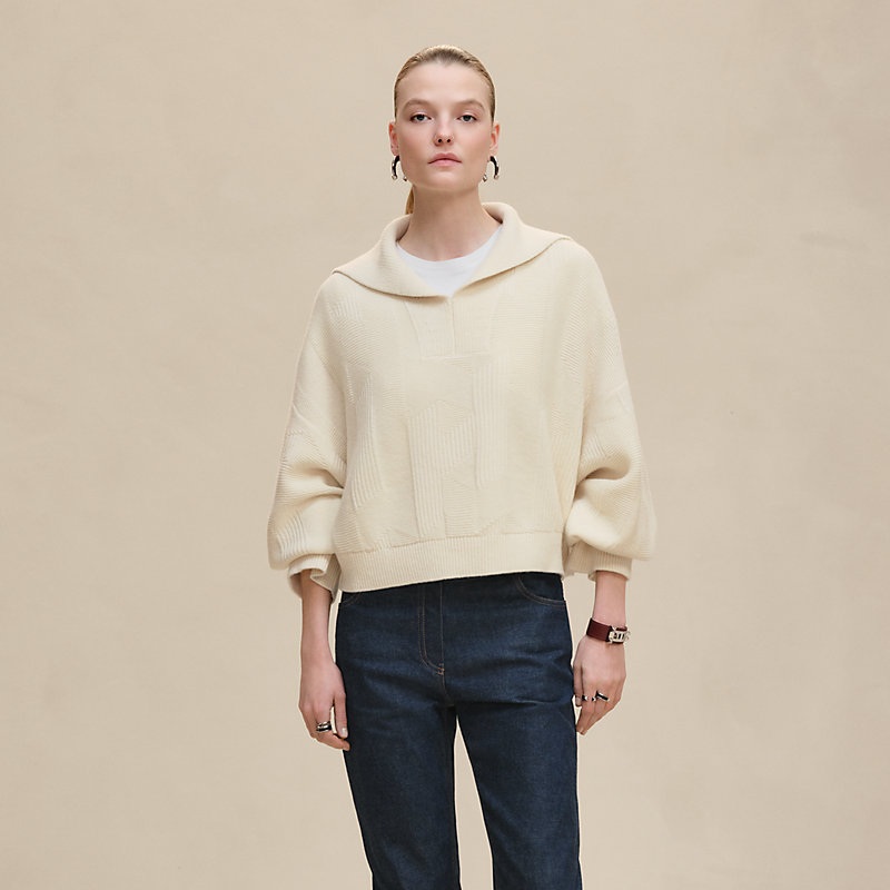 "H" long-sleeve sweater