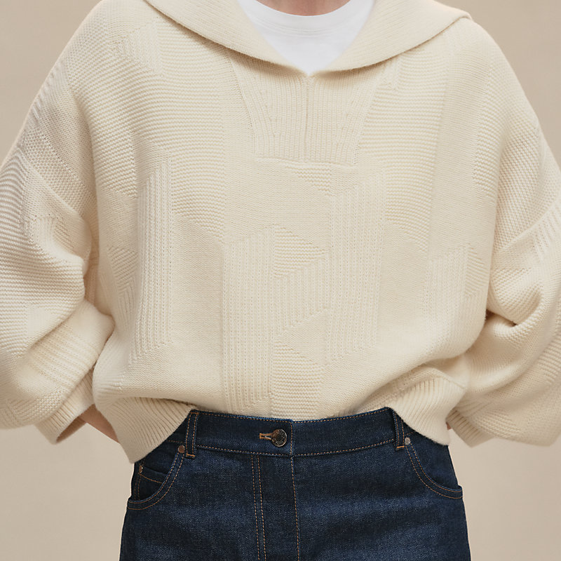 "H" long-sleeve sweater