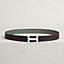 H Martelee belt buckle & Reversible leather strap 32&nbsp;mm, view 1 of 2