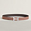 H Martelee belt buckle & Reversible leather strap 32 mm, view 1 of 2