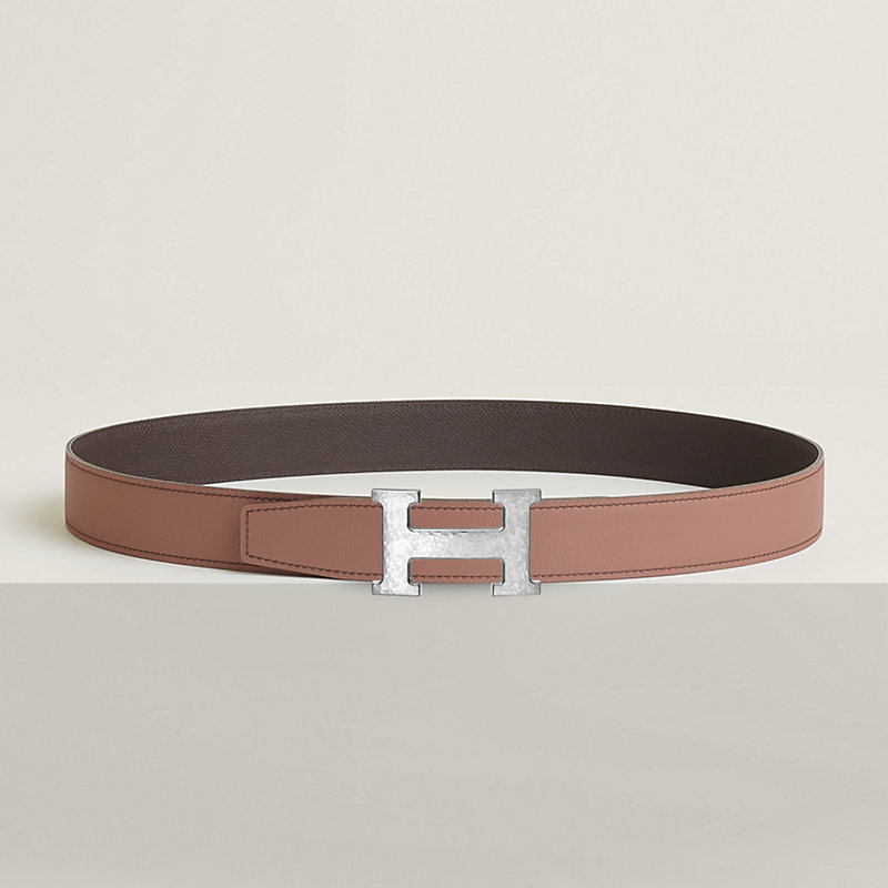 H Martelee belt buckle & Reversible leather strap 32 mm