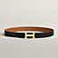 View: , H Martelee belt buckle & Reversible leather strap 32 mm