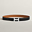 View: , H Martelee belt buckle & Reversible leather strap 32 mm
