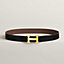 View: , H Martelee belt buckle & Reversible leather strap 32 mm