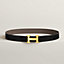 View: , H Martelee belt buckle & Reversible leather strap 32 mm