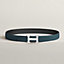 View: , H Martelee belt buckle & Reversible leather strap 32 mm