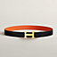 View: , H Martelee belt buckle & Reversible leather strap 32 mm