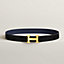 View: , H Martelee belt buckle & Reversible leather strap 32 mm