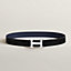 View: , H Martelee belt buckle & Reversible leather strap 32 mm