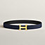 View: , H Martelee belt buckle & Reversible leather strap 32 mm