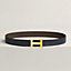 View: , H Martelee belt buckle & Reversible leather strap 32 mm