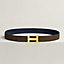 View: , H Martelee belt buckle & Reversible leather strap 32 mm