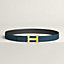 H Martelee belt buckle & Reversible leather strap 32&nbsp;mm, View: , view 1 of 2