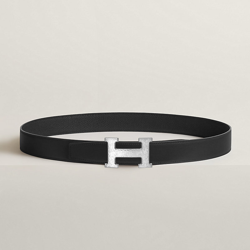 H Martelee belt buckle & Reversible leather strap 32 mm