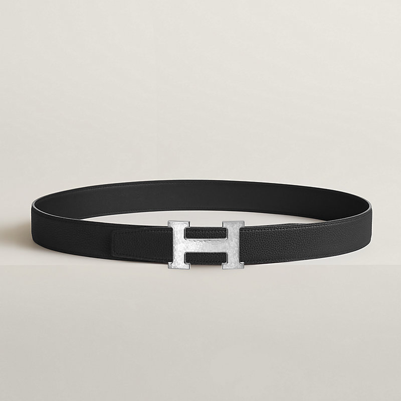 H Martelee belt buckle & Reversible leather strap 32 mm